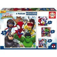 Educa 12-16-20-25 Progres. Spidey&Amazing Friends - Multi/patterned - ONE SIZE
