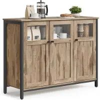 Vasagle Senkki, VASAGLE LSC099B01, 100x35x75 cm, Ruskea-Musta