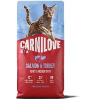 Carnilove Active Salmon-Turkey Adult Kuivaruoka steriloiduille kissoille, 6 kg