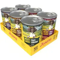 Josera 6x800g Meatlovers Pure lajitelma (4 makua) koiran märkäruoka