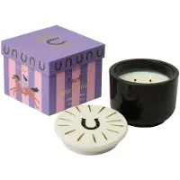 PADDYWAX Doftljus Charmed Horseshoe 226 G- Svart Glas Med Lock I Keramik - Tabac & Pine - Multi/patterned - 10.5X10.5X8.3CM