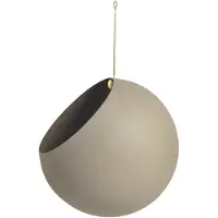 AYTM Globe roikkuva ruukku, iso, taupe - kulta