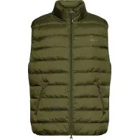 Gant Light Down Vest - Khaki green - XL