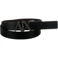 Armani Exchange for man. 951017CC50554120 Black leather belt (40), Casual, Classic