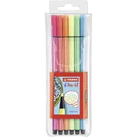 Stabilo Pen 68 - Felt-tip pen - Set of 6 Fluorescent Pieces