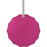 PT Living Memo Board Funky Wave Bright Pink, Incl. 5 White Magnets, Pu Strap - Pink - Ø:51CM