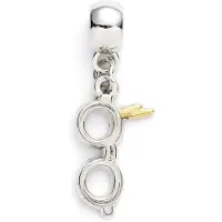The Carat Shop Carat Shop - Lightning Bolt with Glasses Slider Charm Silver (HP0176)