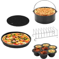 Haws Afak5 Birkholm Air Fryer Accessory Kit 5 Pcs. - Black - ONE SIZE