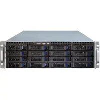 Inter-Tech 3U 3416, räkkiasennettava serverikotelo, musta/harmaa