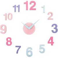 Karlsson Wall Clock Diy Chica Multi Colour - Multi/patterned - Ø:60CM