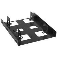 Sharkoon BayExtension 3.5" mounting frame for 2 2.5" SSD drives, black adapter for PC case (4044951013586)