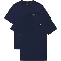 Lyle & Scott 2-Pack Plain T-Shirt - Navy - 134-140