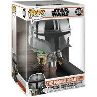Funko POP! Pop 10" Sw Mandalorian Mand. W/Chrome - Silver - ONE SIZE