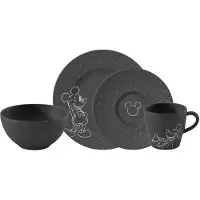 Villeroy & Boch Manufacture rock mickey breakfast -astiasto 4-osainen