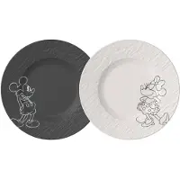 Villeroy & Boch Manufacture rock mickey -posliinilautanen 2 kpl