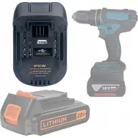 Rosfix VAIHTO-OSA AKKUADAPTERI BLACK&DECKER STANLEY VARTEN – YHTEENSOPIVA MAKITA 18V, MALLI BPS18M