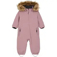 Color Kids Baby Coverall W. Fake Fur - Pink - 74