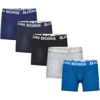 Björn Borg Cotton Stretch Boxer 5P - Black - 110-116