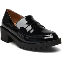 Bianco Biapearl Simple Penny Loafer Patent Aquarius - Black - 39