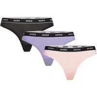 HUGO Triplet Thong Stripe - Purple - XS