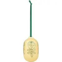 Marimekko Vihkiruusu Ornament 6X9Cm - Yellow - ONE SIZE