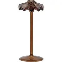 Anna + Nina Tall Frilly Candle Holder - Brown - H10CM