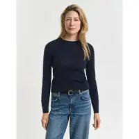 Gant Extrafine Merino Wool C-Neck - Blue - XL