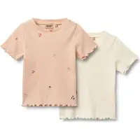 Wheat Rib T-Shirt S/S Alicia - Pink - 122