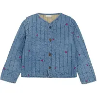 Minymo Jacket Quilt W. Emb - Blue - 110