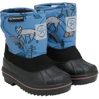 Color Kids Boots W. Wool & Wp, Aop - Blue - 26