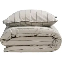 Gripsholm Påslakan Maja Beige 150X210;50X60 - Beige - 150X210;50X60CM