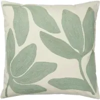 Broste Copenhagen Herbert Cushion Cover - Green - L 50CM