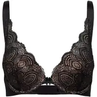 Wonderbra Glamour Refined Triangle Bra - Black - 85 E