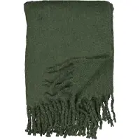 Noble House Blanket Tryggve - Khaki green - 125X150CM
