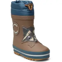 Mikk-Line Wellies Winter - 3D - Brown - 21-13.8CM