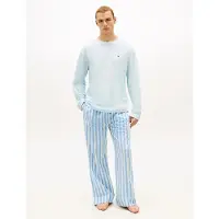 Tommy Hilfiger Ls Woven Pj Set Print - Blue - S