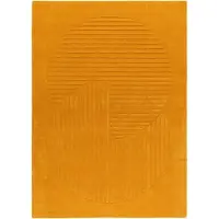 NJRD Levels Circles villamatto Keltainen, 200x300 cm