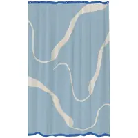 Mette Ditmer Nova Arte suihkuverho 150x200 cm Light blue-off-white