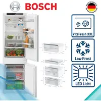 Bosch KIV86VSE0 Serie 4, Integroitava jääkaappipakastin, liukusaranat
