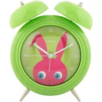 Karlsson Alarm Clock Peekaboo Bunny Dark Green - Green - H:18.2CM