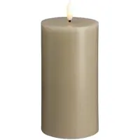 Moods & More LED pillar candle - Kit grey - 74x150 mm