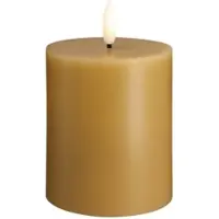 Moods & More LED pillar candle - Honey mustard - 74x100 mm