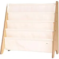 3 Sprouts Book Rack, Cream - Cream - ONE SIZE