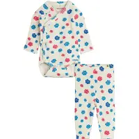 Mini Rodini Setti - Joustinneule - Kukat/Pointelle - Multi - - 62 - Bodyt P/H