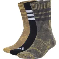 Adidas Urheilusukat 'Stonewash Crew 3 Pairs' tummanharmaa / khaki / musta / valkoinen