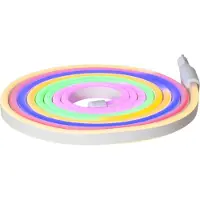 Eglo FLATNEONLED ULKONA OLEVAT KAISTALEET 3M IP44 MONIVÄRINEN