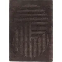 NJRD Levels Circles villamatto Ruskea, 200x300 cm