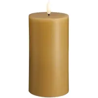 Moods & More LED pillar candle - Honey mustard - 74x150 mm