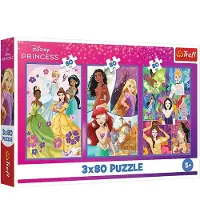 Trefl Disney Princess Palapelit 3x80 Palaa