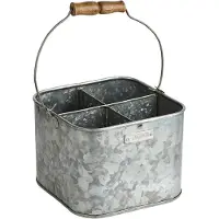 Humdakin Iron Bucket Square - Silver - ONE SIZE
